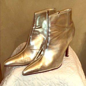 Silver Ankle Bootie
